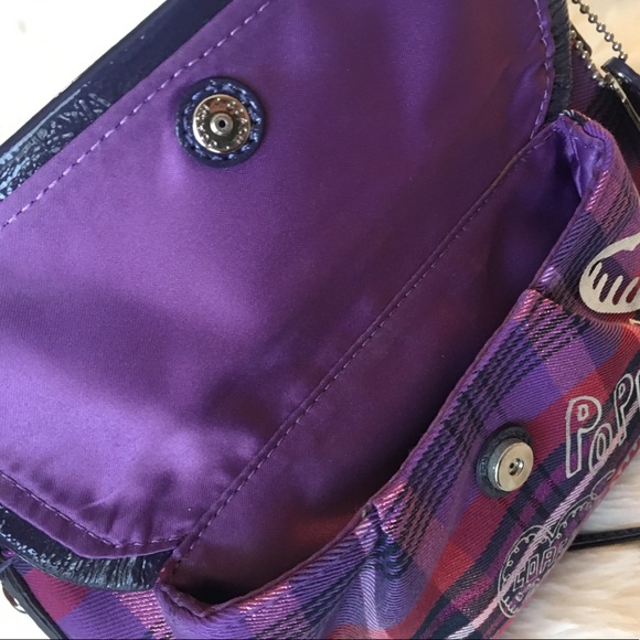 SOLD Coach Poppy Tartan Berry Plaid Crossbody - Picture 7 of 7